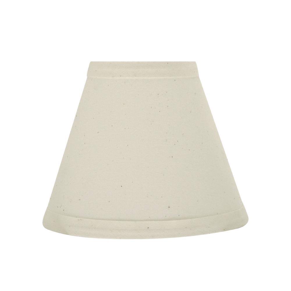 Aspen Creative Corporation 6 in. x 5 in. Off White Cotton Hardback Empire Lamp Shade (6-Pack)