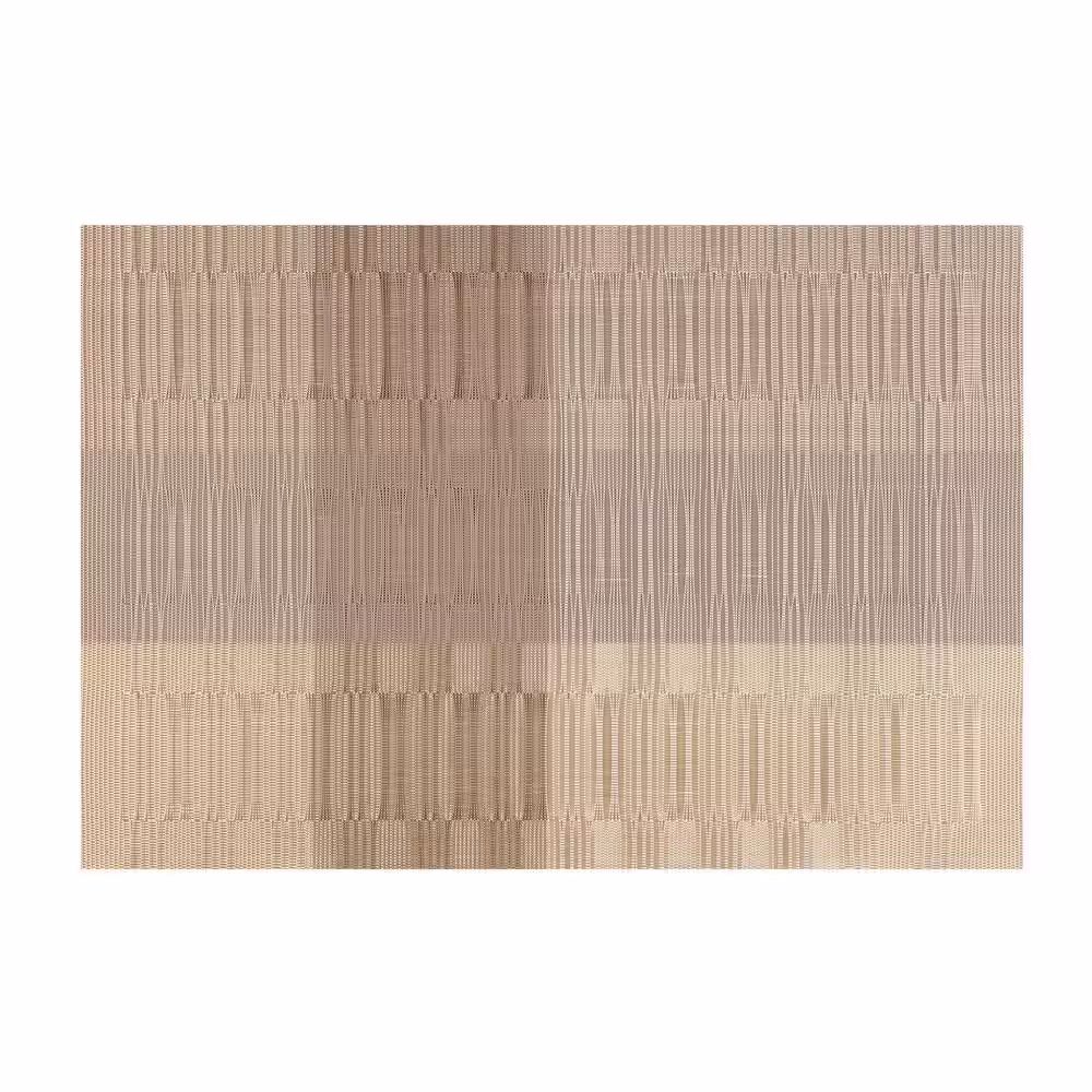 Kraftware EveryTable 18 in. x 12 in. Bamboo Champagne PVC Placemat (Set of 6)