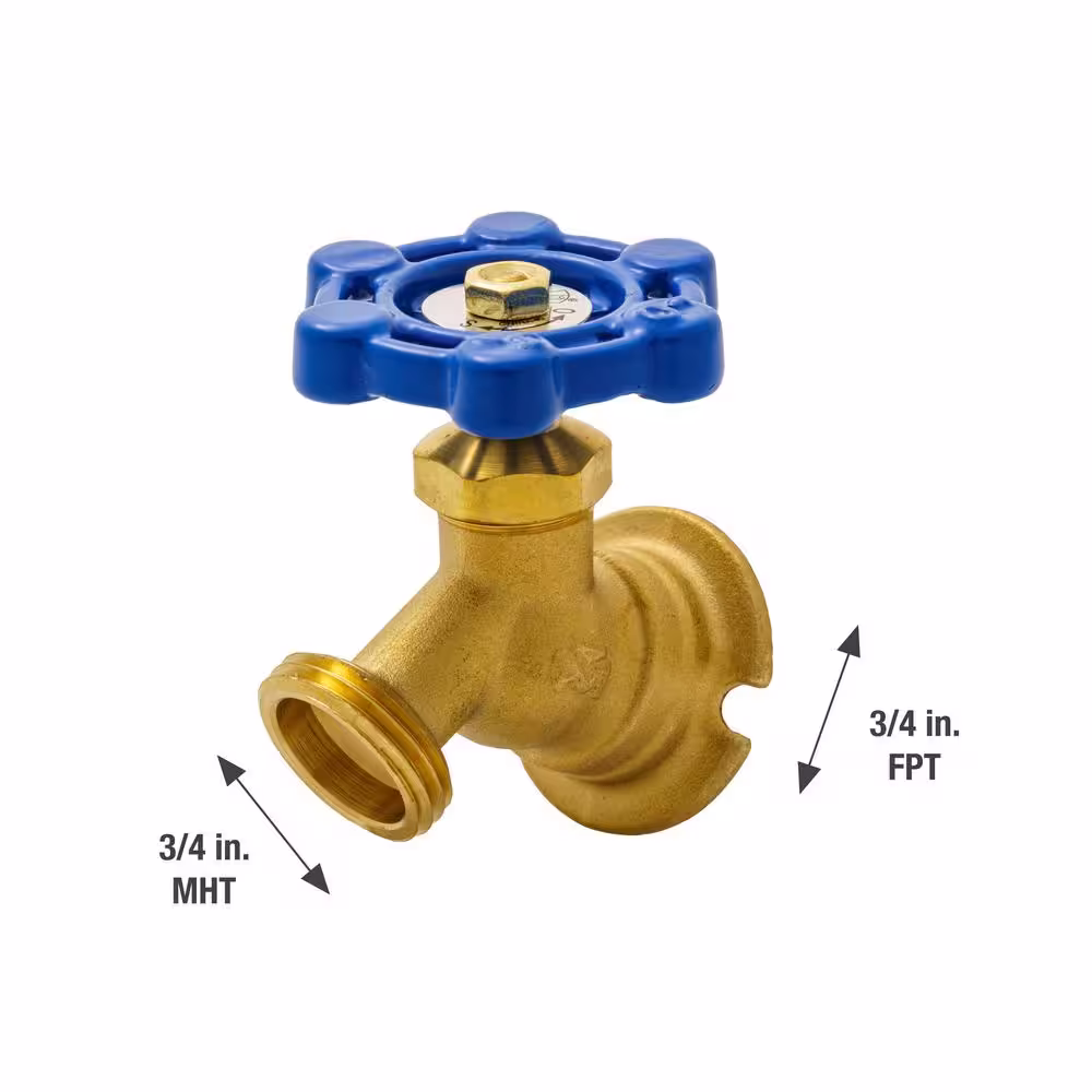 Everbilt 3/4 in. Brass FPT x MHT Flanged Sillcock