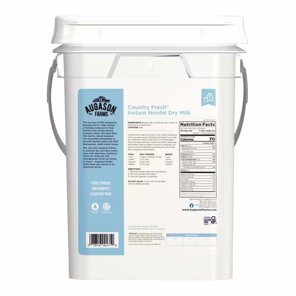 AUGASON FARMS AF Country Fresh 100% Real Instant Nonfat Dry Milk