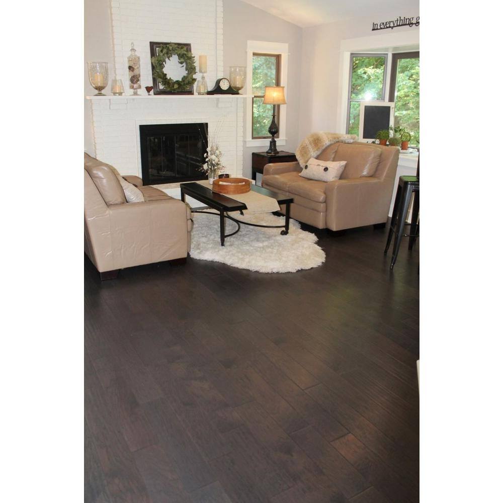 NATU Heritage Saturn Hickory 3/8 in. T x 5 in. W Hand Scraped Engineered Hardwood Flooring (32.8 sqft/case)