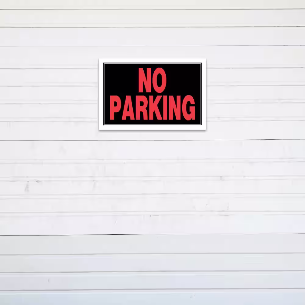 Everbilt 8 in. x 12 in. Vinyl No Parking No Esta Sign