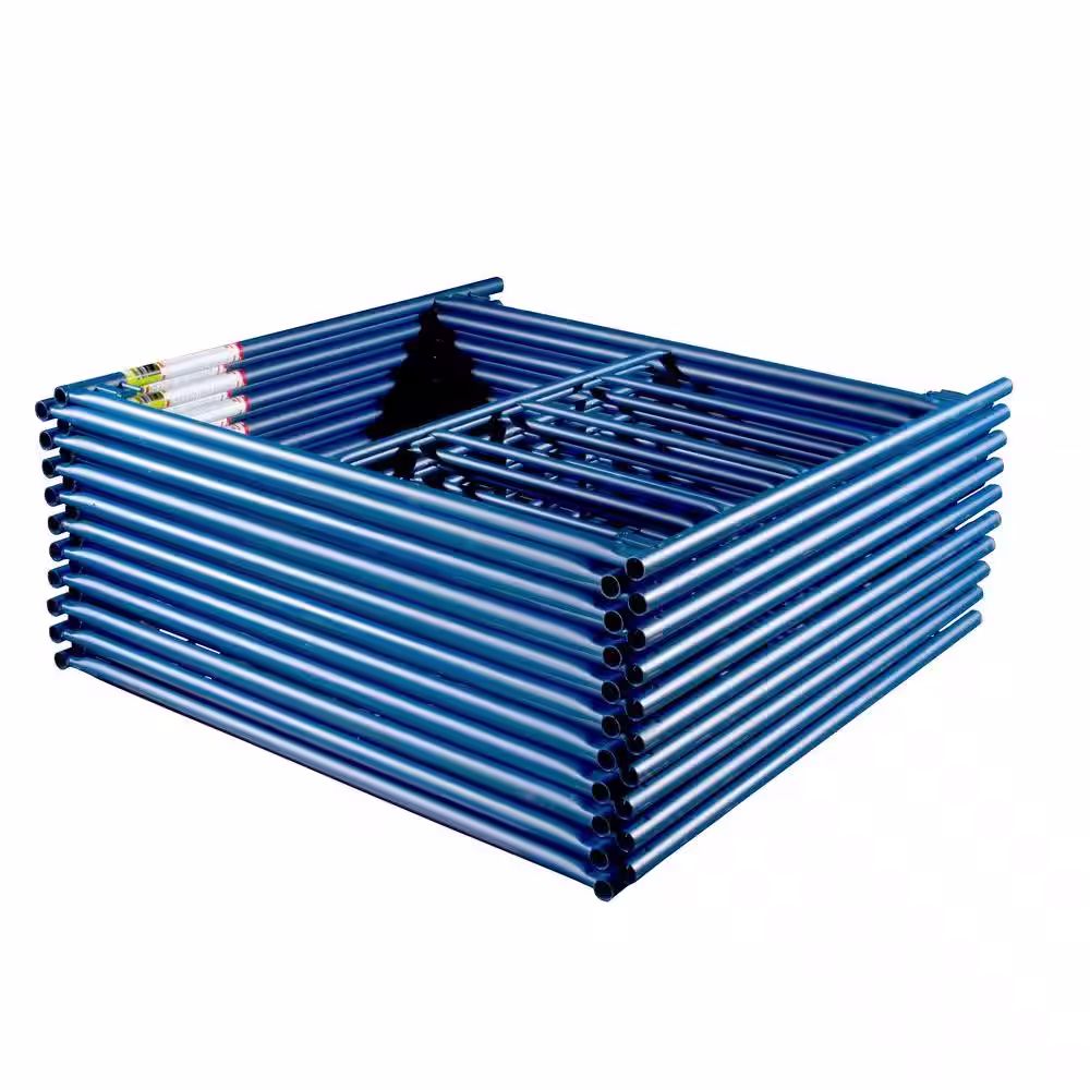 MetalTech Saferstack 6 ft. H x 5 ft. W 1-Story Steel Mason Scaffold Frame Set with Coupling Pins and Spring Locks