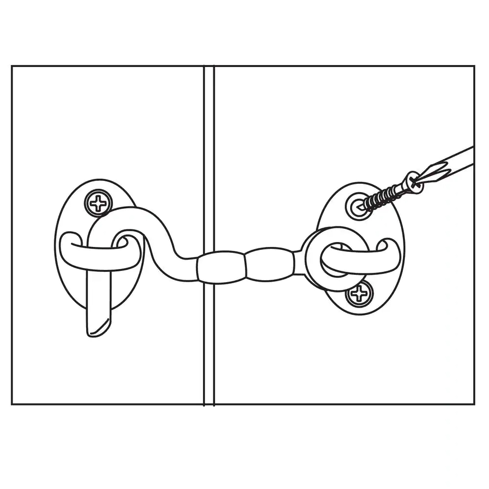 Everbilt 3 in. Stainless Steel Hook and Eye