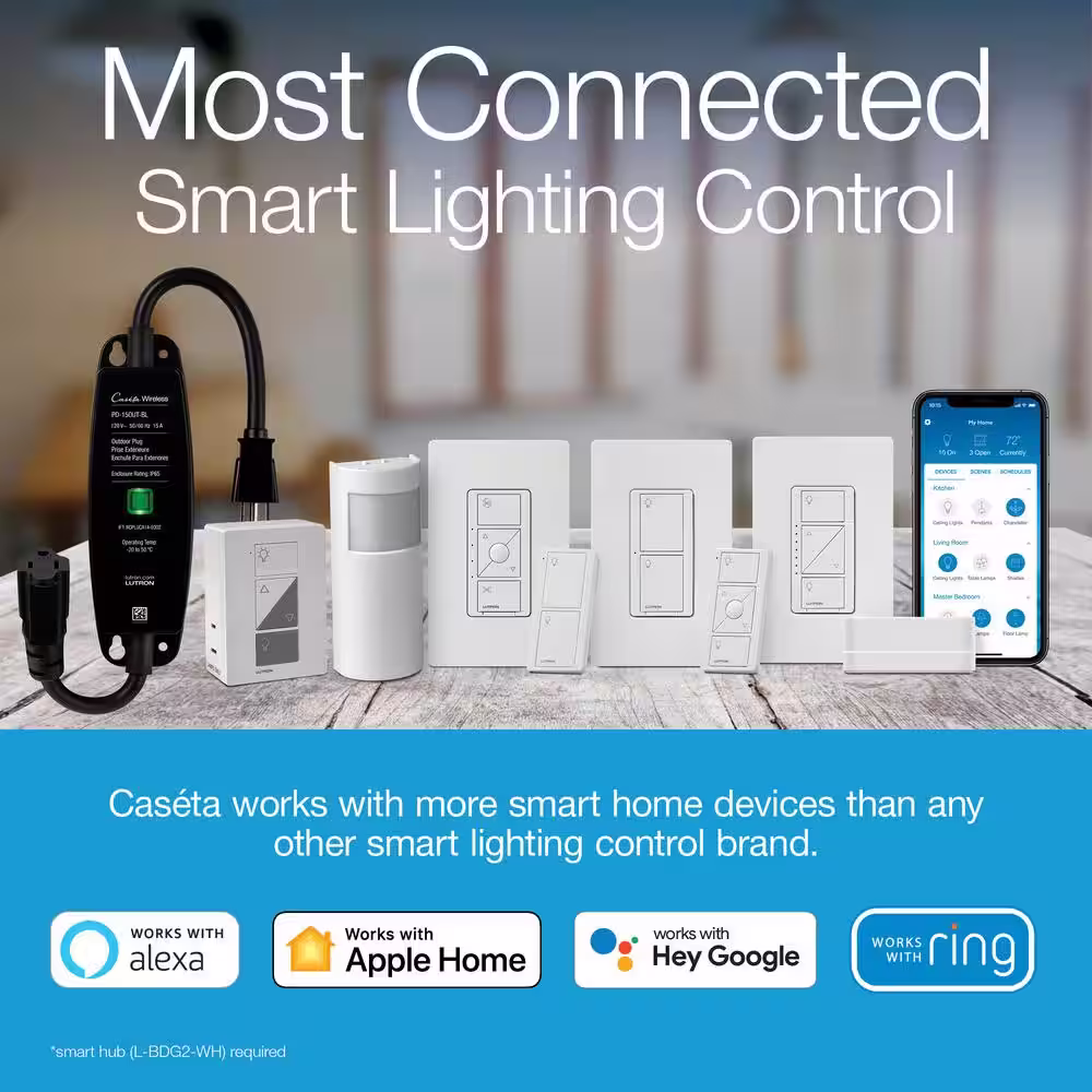 Lutron Caseta Motion Sensor, Occupancy/Multi-Location, White (PD-OSENS-WH)