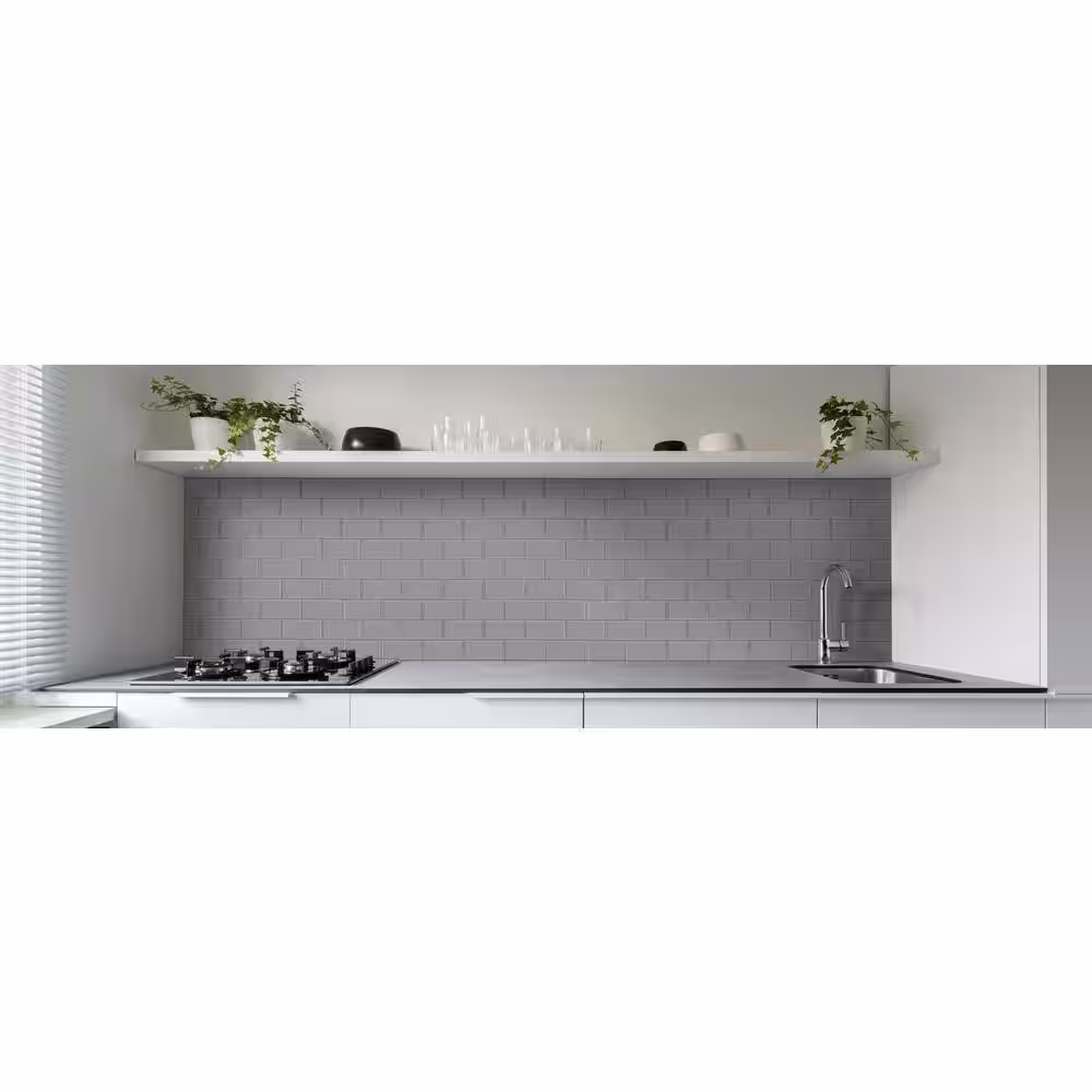 MSI Oyster 11.88 in. x 13.88 in. Textured Glass Subway Wall Tile (9.7 sq. ft./Case)