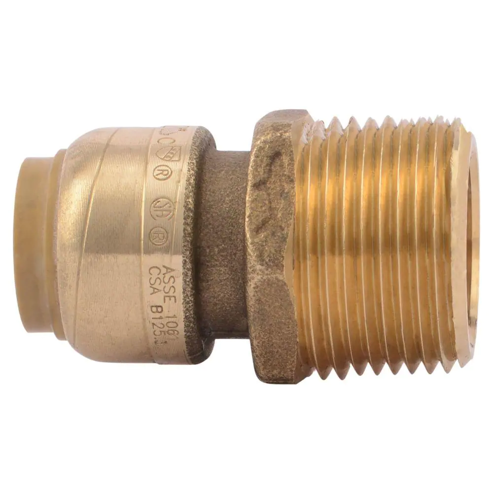 SharkBite 1/2 in. Push-to-Connect x 3/4 in. MIP Brass Reducing Adapter Fitting