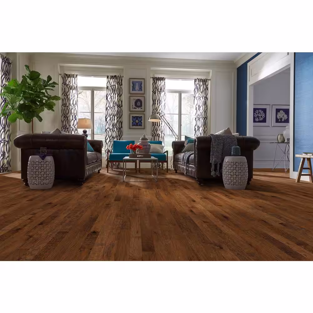 Shaw Espresso Hickory 3/8 in. T x 5 in. W Engineered Hardwood Flooring (23.7 sqft/case)