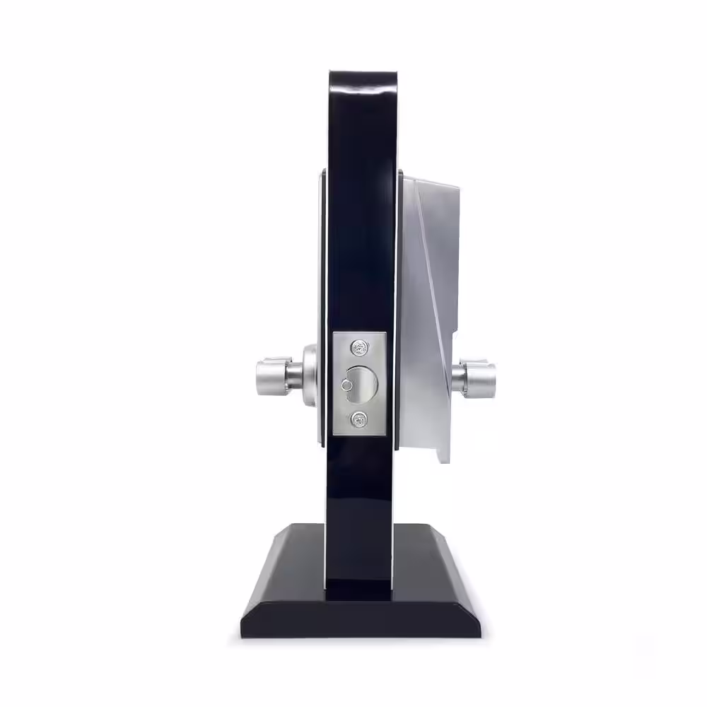 Premier Lock Satin Chrome Mechanical Push-Button Heavy-Duty Keyless Entry Lock with Holdback Function