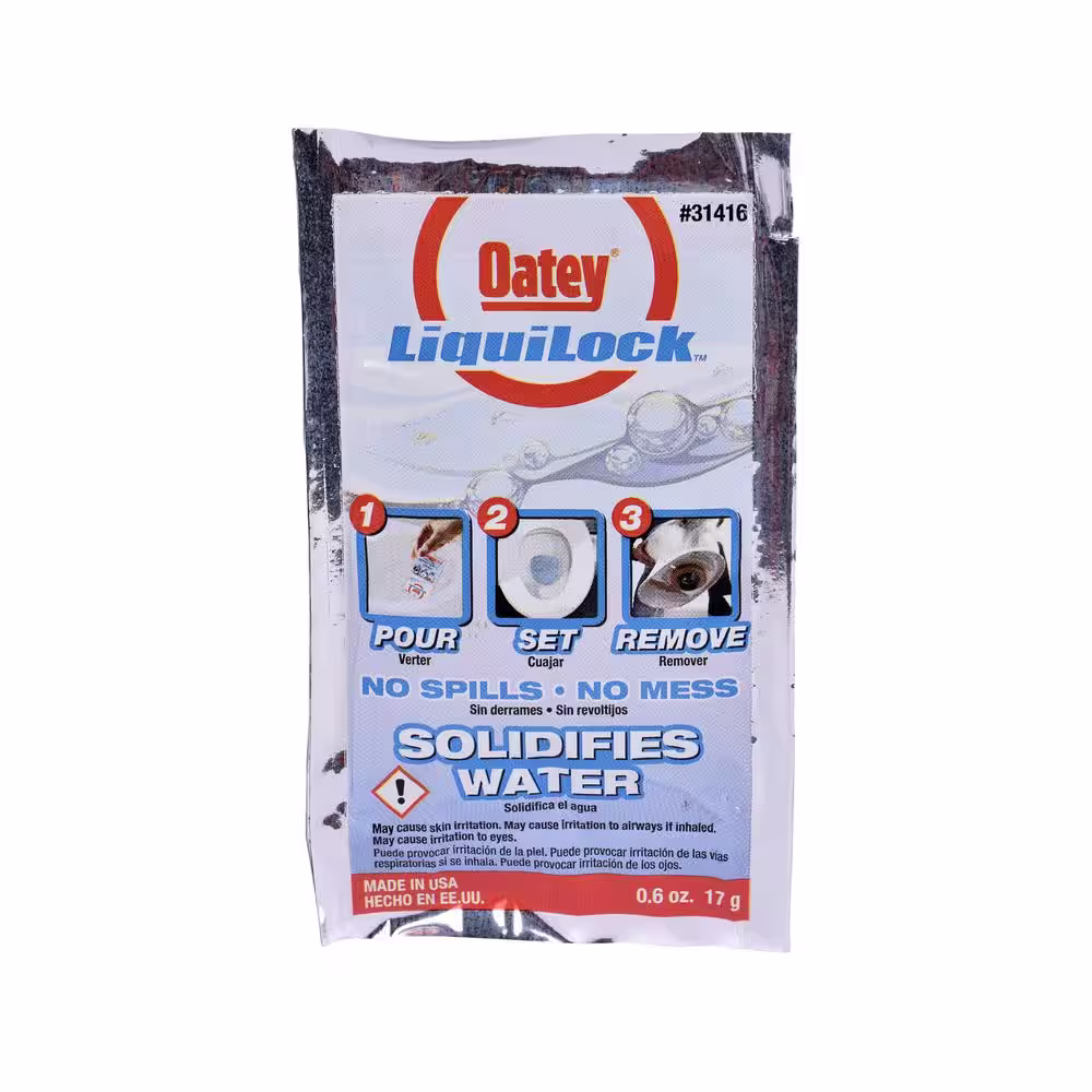 Oatey Liquilock 6 oz. Toilet Water Solidifier Gel (2-Pack)