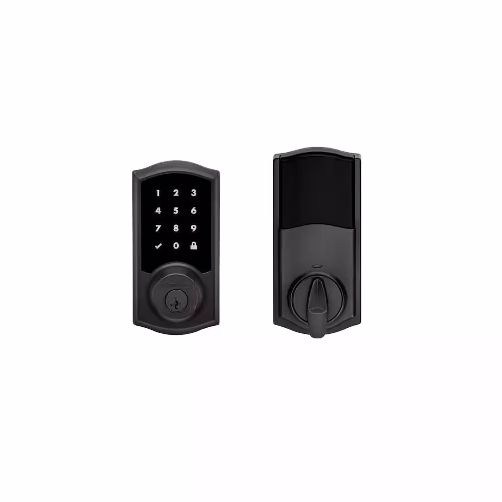 Kwikset Premis Touchscreen Smart Lock Venetian Bronze Single Cylinder Keypad Electronic Deadbolt Featuring SmartKey Security