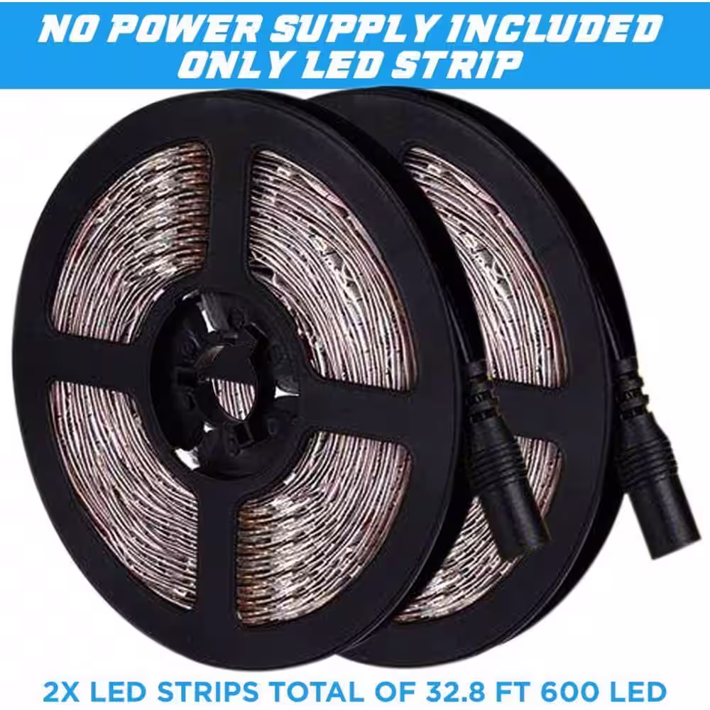BLUEX BULBS Hardwired 32.8 ft. Purple Strip Lights