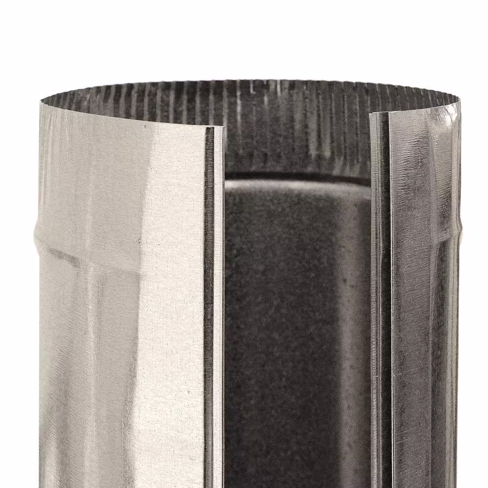 Master Flow 10 in. x 5 ft. Round Metal Duct Pipe