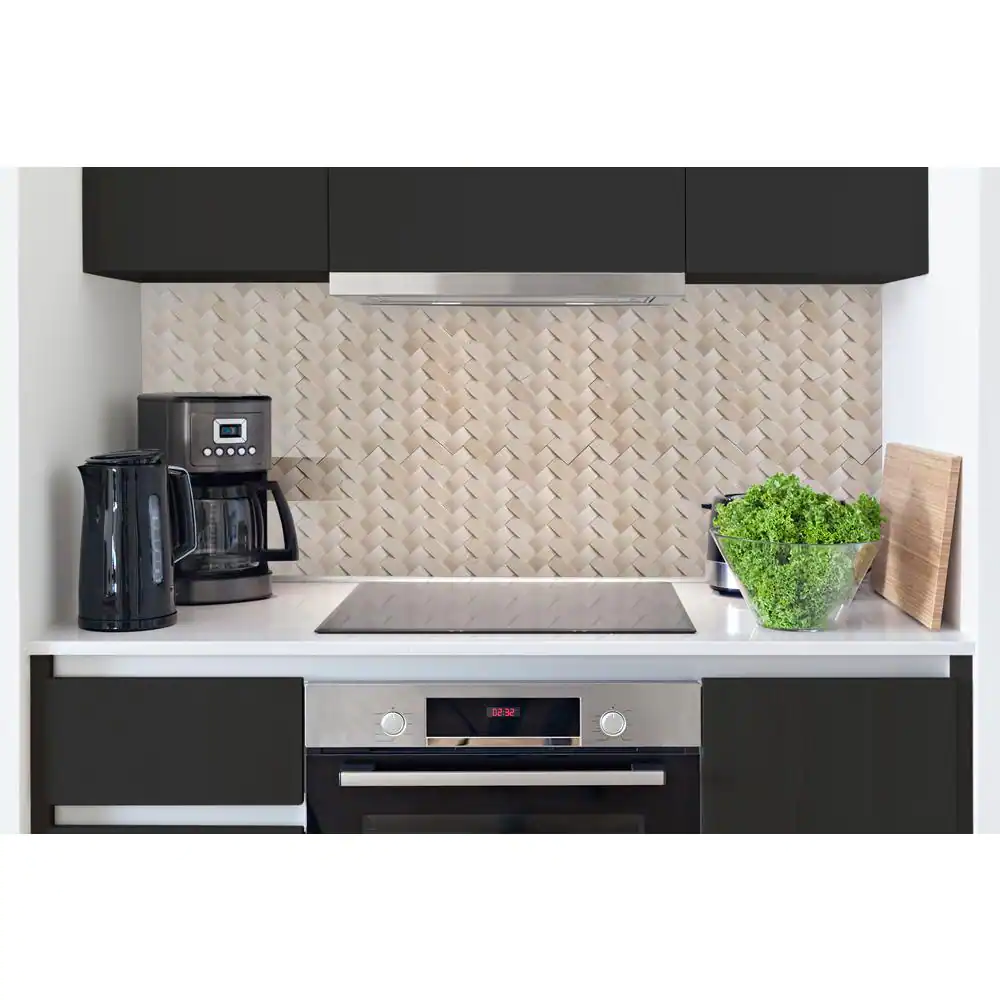 MSI Crema Arched Herringbone 12 in. x 12 in. Polished Marble Floor and Wall Tile (9.9 sq. ft./Case)