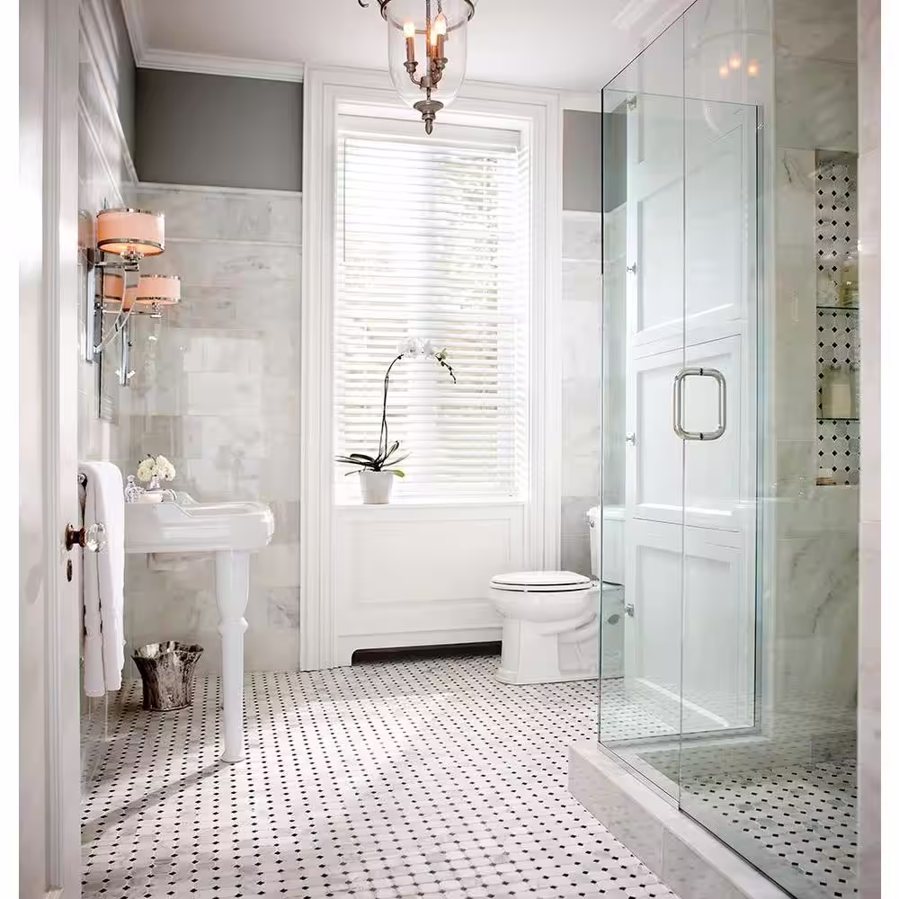 MSI Carrara White 12 in. x 24 in. Honed Marble Stone Look Floor and Wall Tile (12 sq. ft./Case)