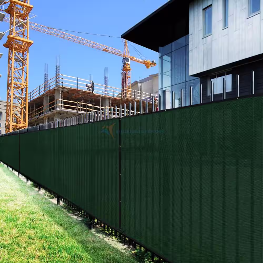 Cubilan Depot Privacy Fence Screen Green 4' x 40' Heavy Duty Commercial Windscreen Residential Fence Netting Fence