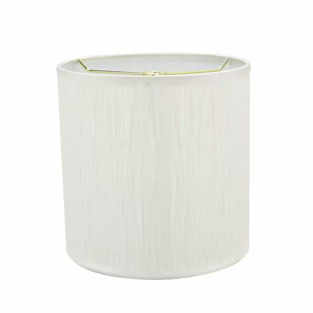 Aspen Creative Corporation 8 in. x 8 in. Off White Drum/Cylinder Lamp Shade