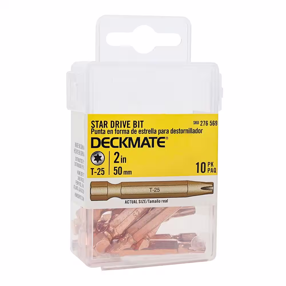 Deckmate T-25 2 in. Star Bit (10-Pack)