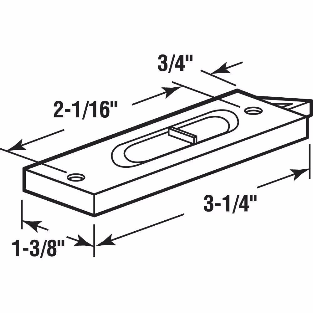 Prime-Line 3-1/4 in., White Plastic, spring-loaded Tilt Latch (1-pair)