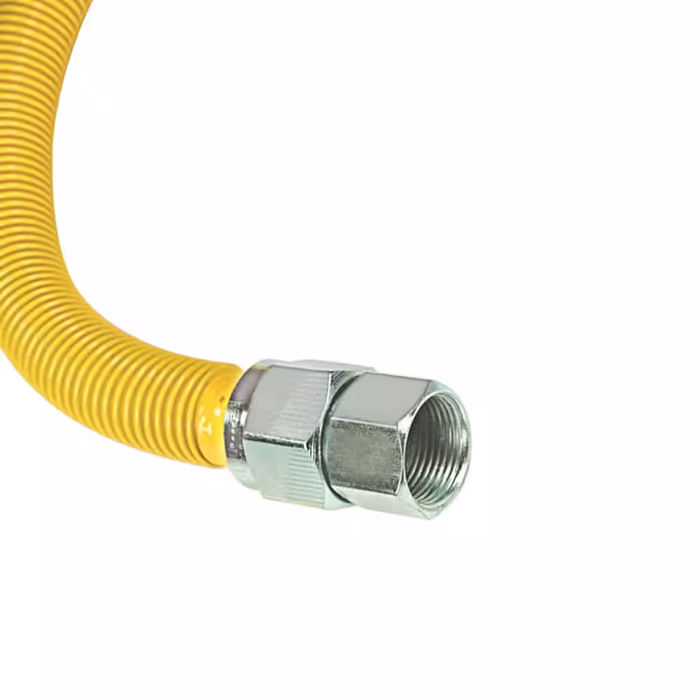 BrassCraft ProCoat 3/4 in. FIP x 3/4 in. MIP x 24 in. Stainless Steel Gas Connector 7/8 in. OD (290,900 BTU)