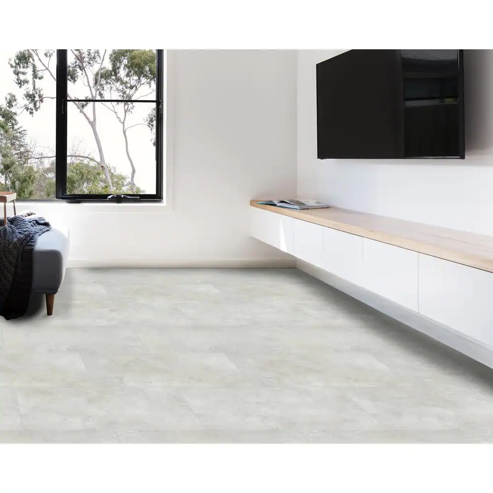 Home Decorators Collection Mountains Grey 12 MIL x 12 in. W x 24 in. L Click Lock Waterproof Vinyl Tile Flooring (19.4 sqft/case)