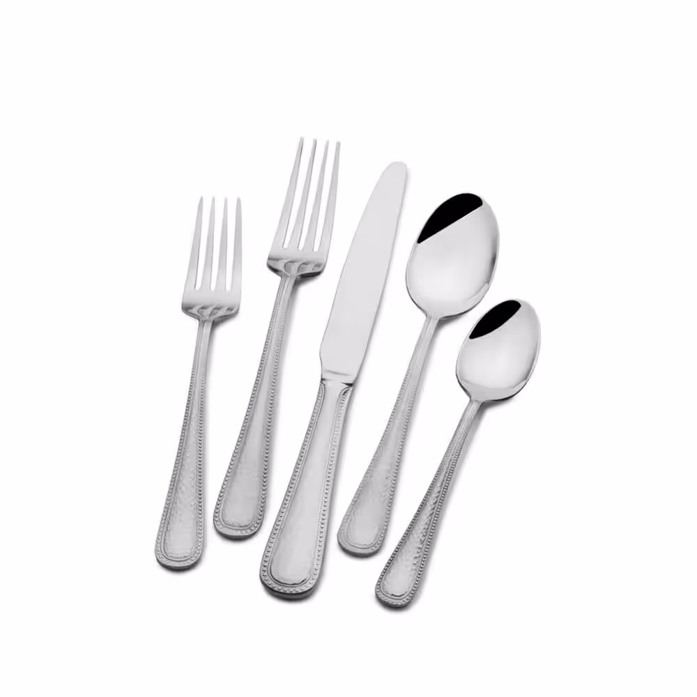 Gourmet Basics by Mikasa Halston 20-pc Flatware Set, Service for 4, Stainless Steel 18/0