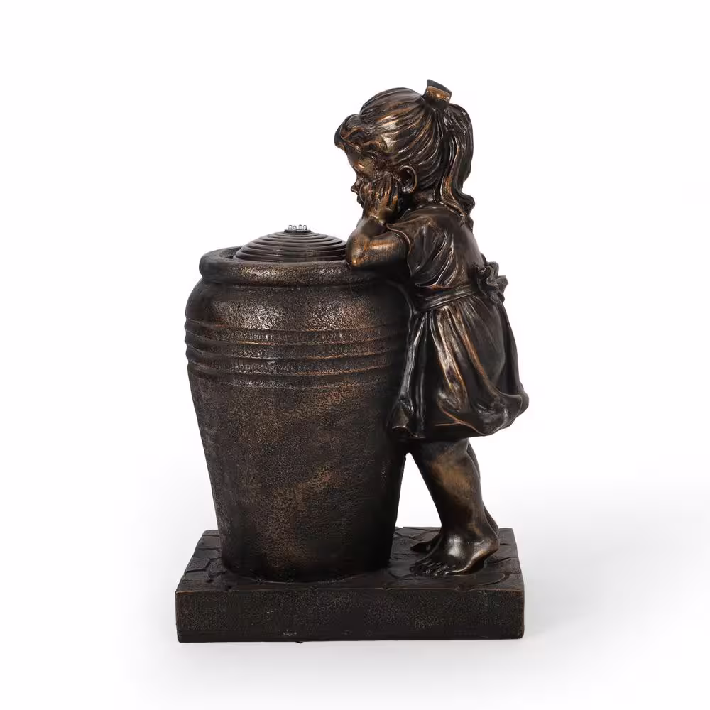 Noble House Esperanza Resin Bronze Urn Fountain