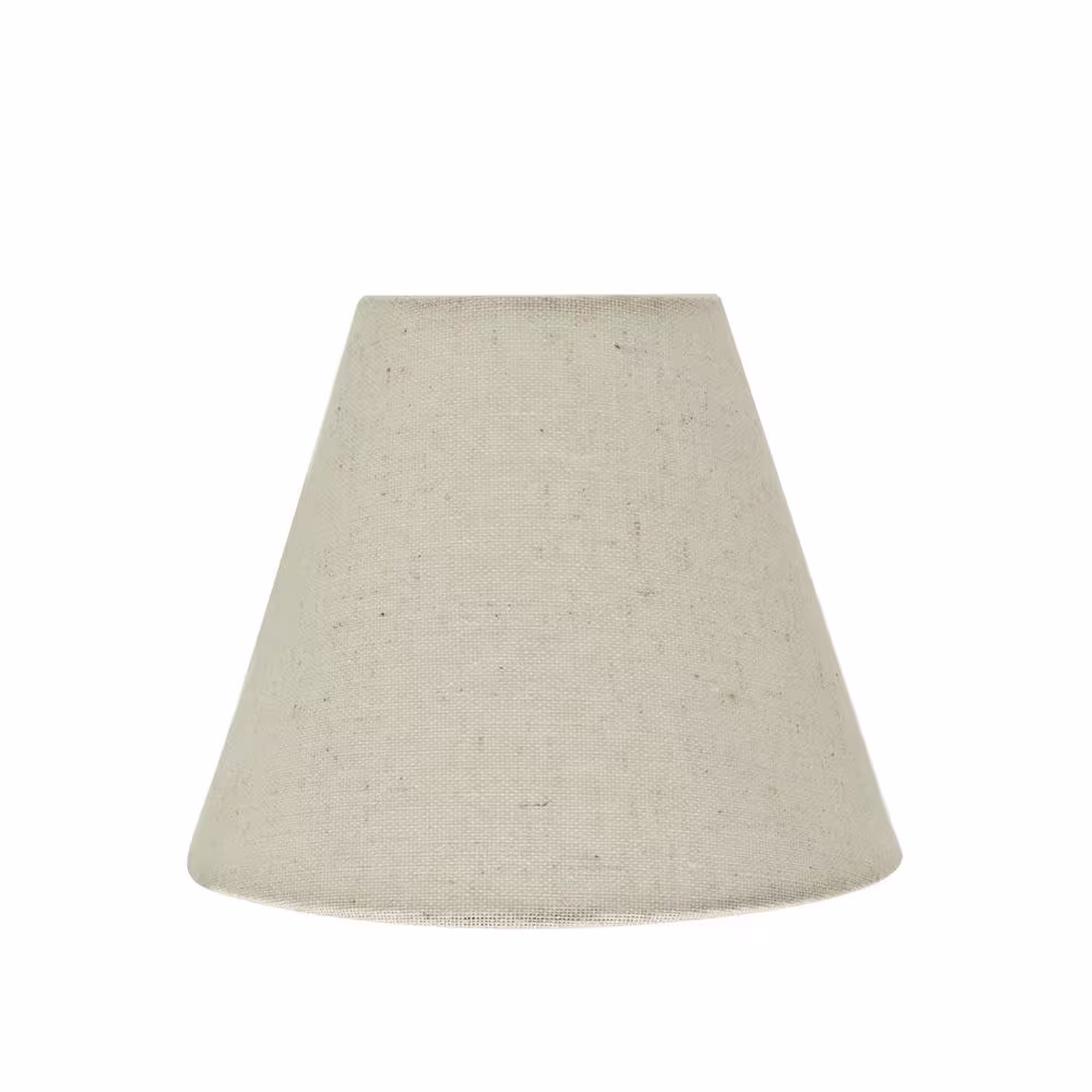 Aspen Creative Corporation 6 in. x 5 in. Oatmeal Hardback Empire Lamp Shade (6-Pack)
