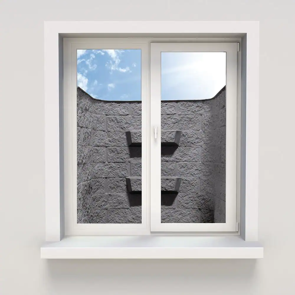 SHAPE PRODUCTS 50 in. W x 36 in. D x 48 in. H Block-Tex Fiberglass Egress Window Well (Slate)