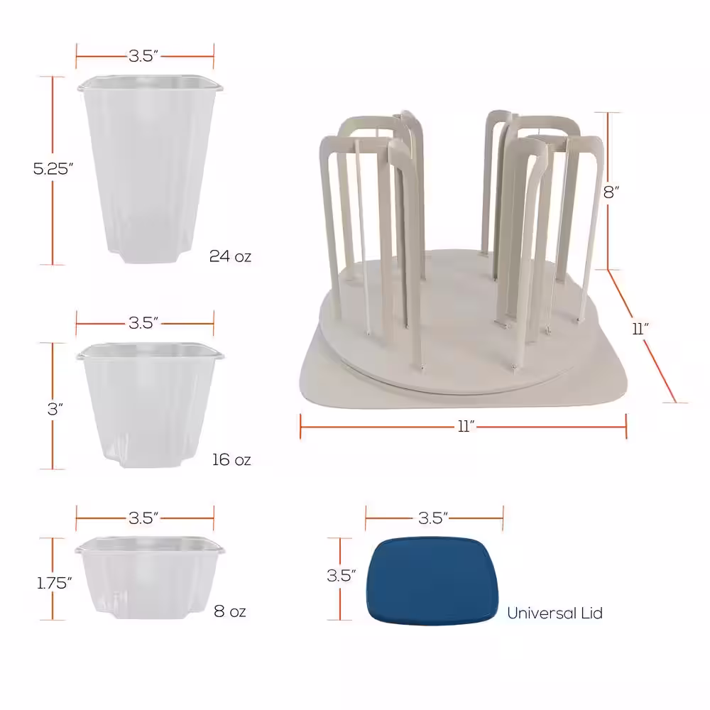 Chef Buddy Food Storage Organizer with Swirl Around (49-Piece)