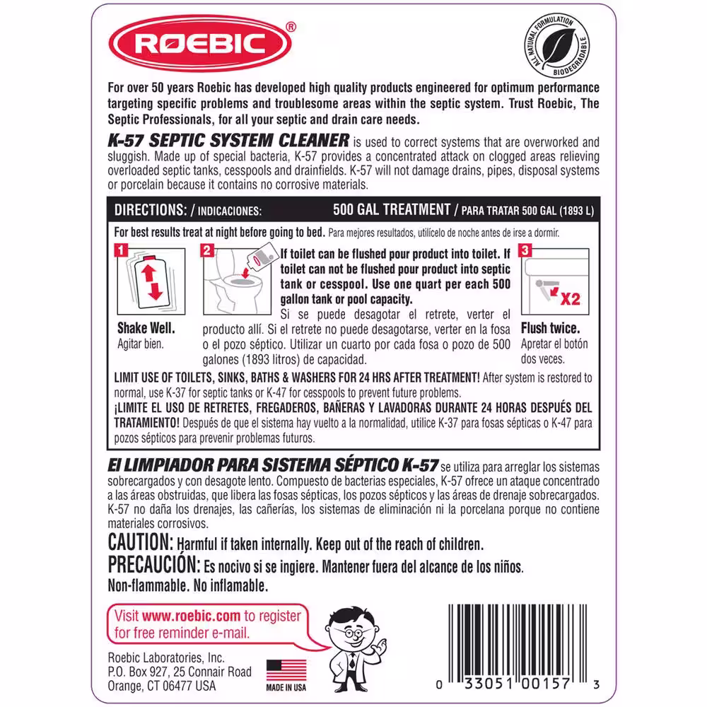 ROEBIC 64 oz. Septic System Cleaner