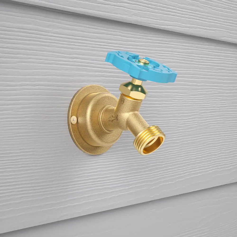 SharkBite 1/2 in. Push-to-Connect x MHT Brass Multi-Turn No Kink Hose Bibb