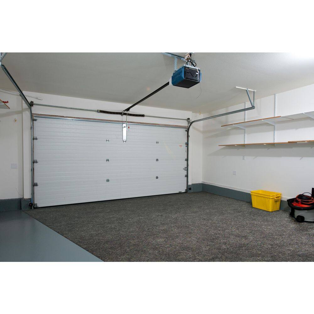 Armor All 7 ft. 4 in. W x 17 ft. L Charcoal Gray Commercial/Residential Polyester Garage Flooring Mat
