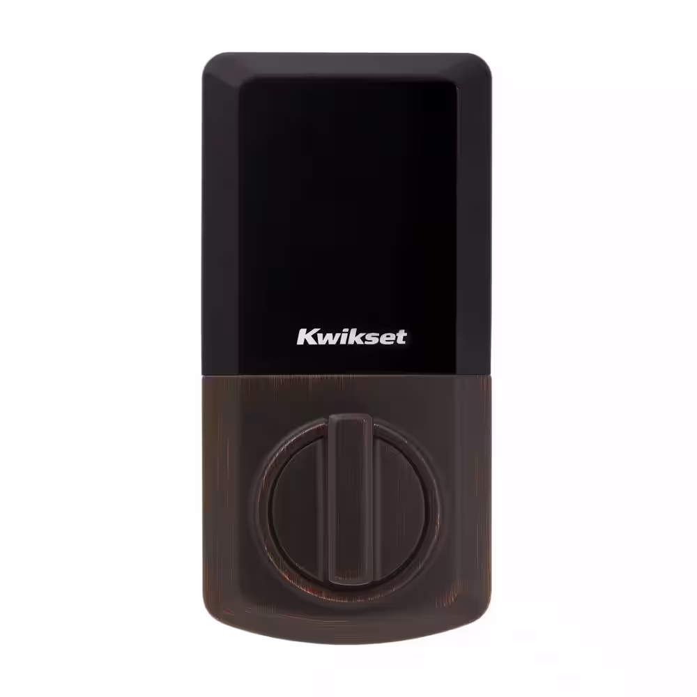 Kwikset SmartCode 270 Traditional Venetian Bronze Touchpad Single Cylinder Electronic Deadbolt Featuring SmartKey Security