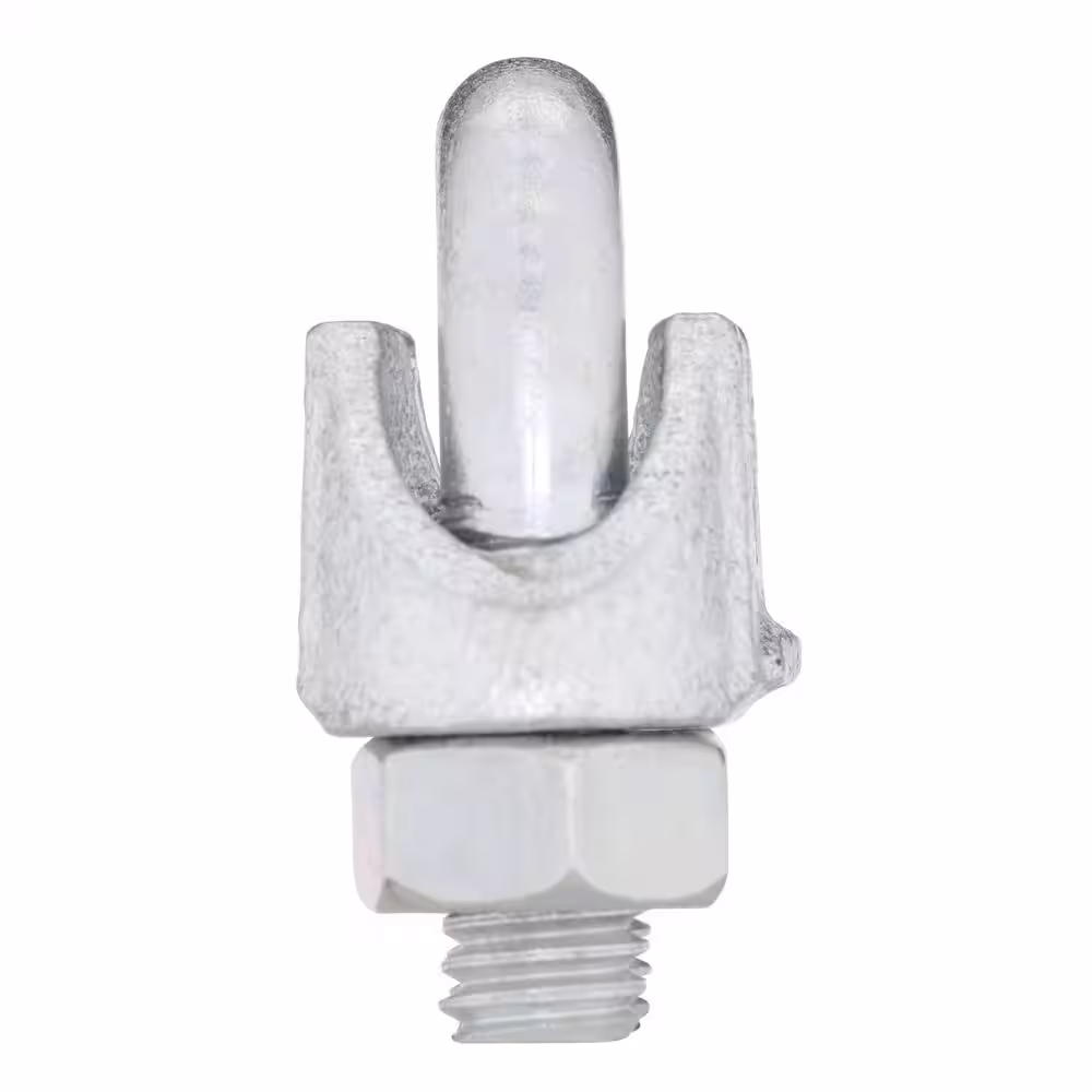 Everbilt 1/4 in. Zinc-Plated Clamp Set (4-Pack)