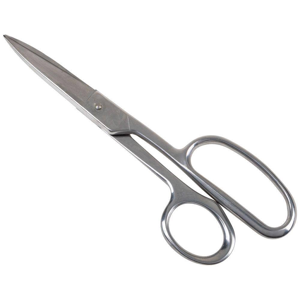 Klein Tools 9 in. Straight Stainless Trimmer Large Ring
