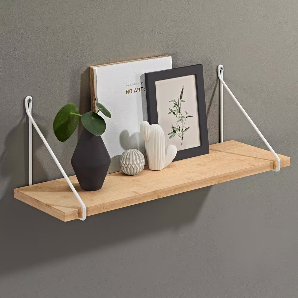 Dolle FIL 8.3 in. White Steel Shelf Bracket