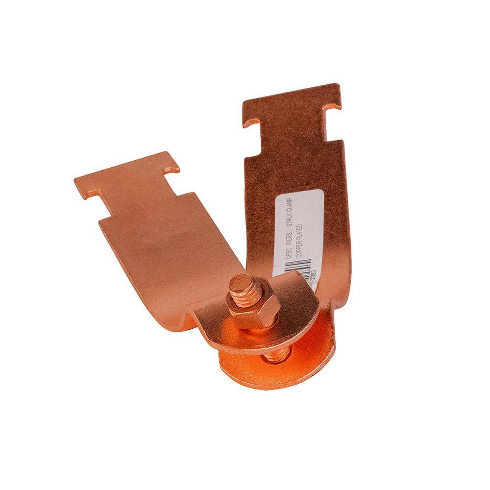 The Plumber's Choice 1-1/2 in. Copper Epoxy Coated Steel Strut Clamp