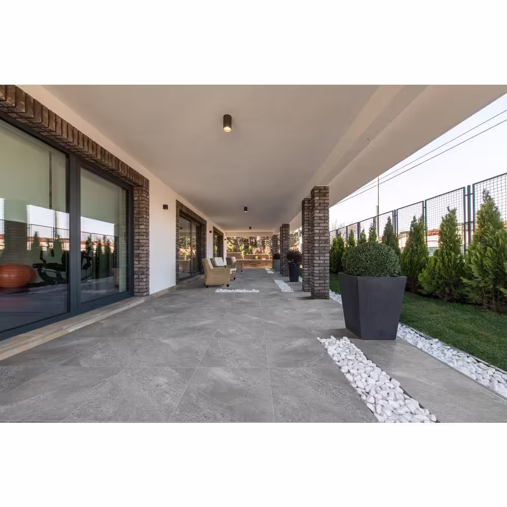 MSI Take Home Tile Sample - Quarzo Gray 6 in. x 6 in. Porcelain Paver Tile (0.25 sq. ft.)