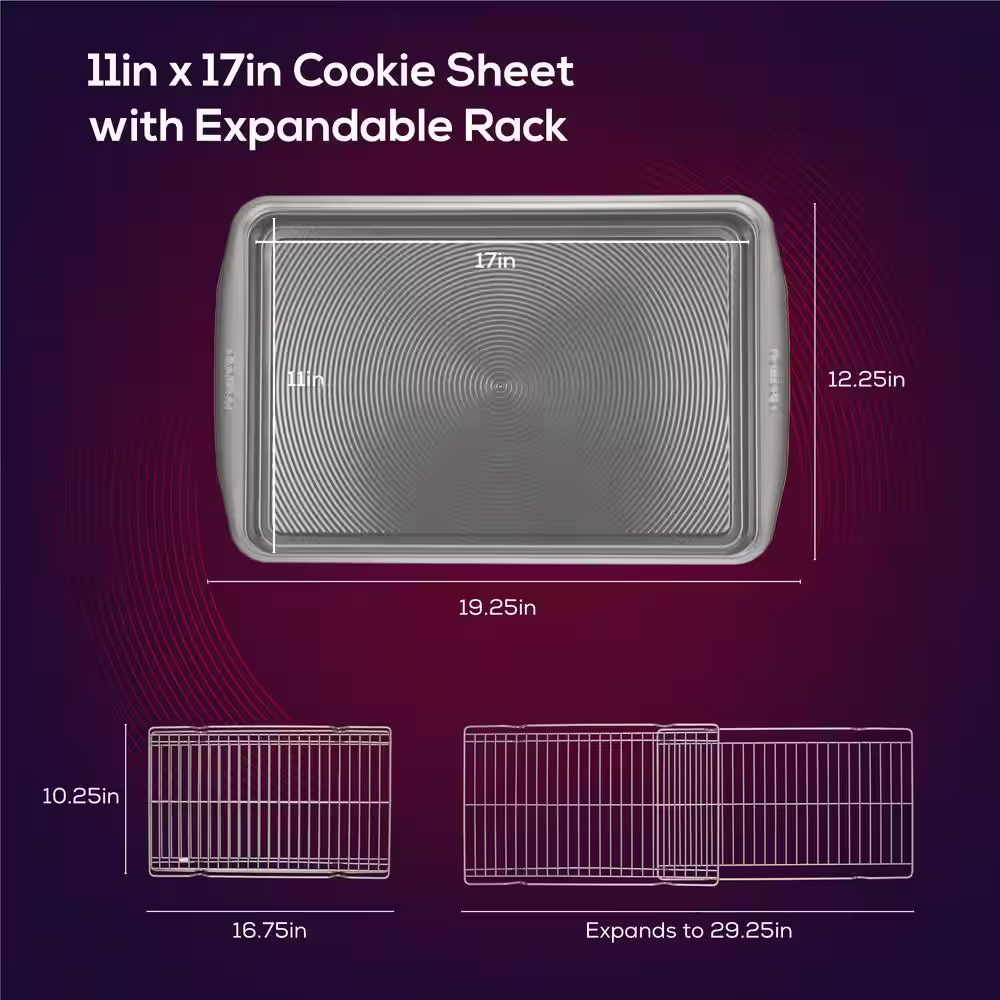 Circulon Bakeware, 3-Piece, Silver, Bakeware Set