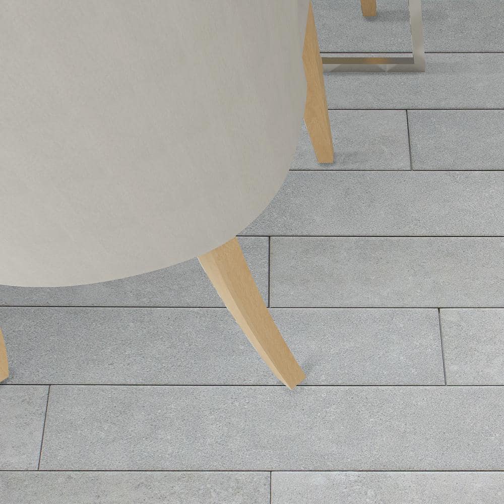 Ivy Hill Tile Sanskrit Gray 3.89 in. x 19.37 in. Matte Porcelain Floor and Wall Tile (7.85 sq. ft./Case)