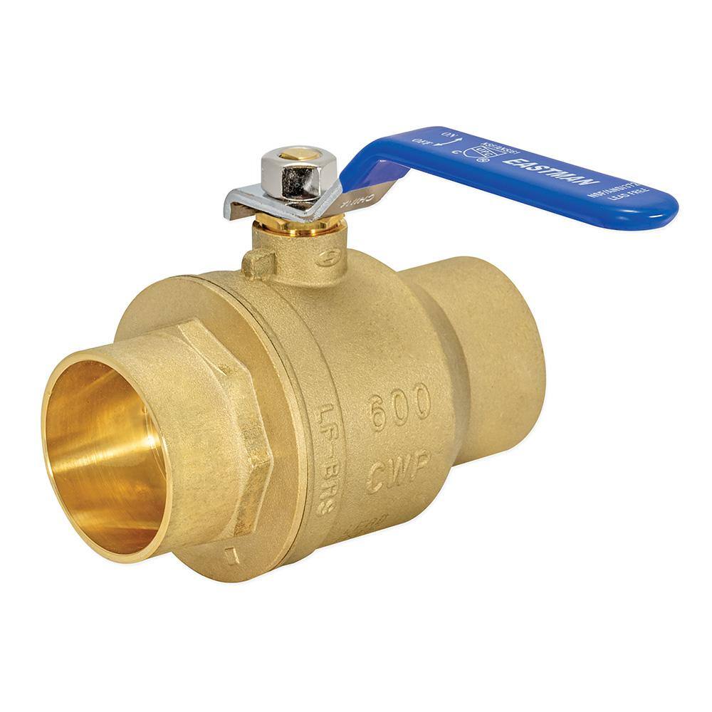 EASTMAN 2 in. x 2 in. Brass Sweat C x C Full Port Ball Valve