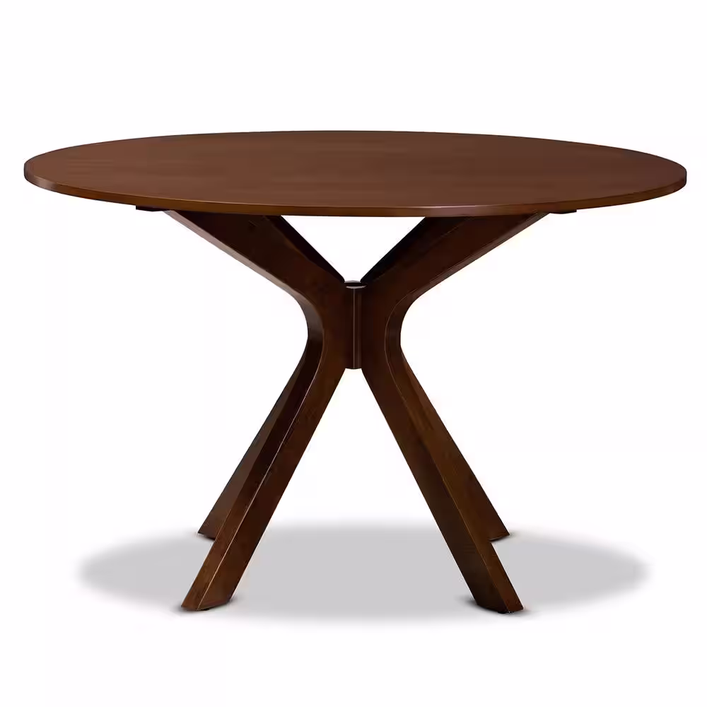 Baxton Studio Kenji Walnut Dining Table