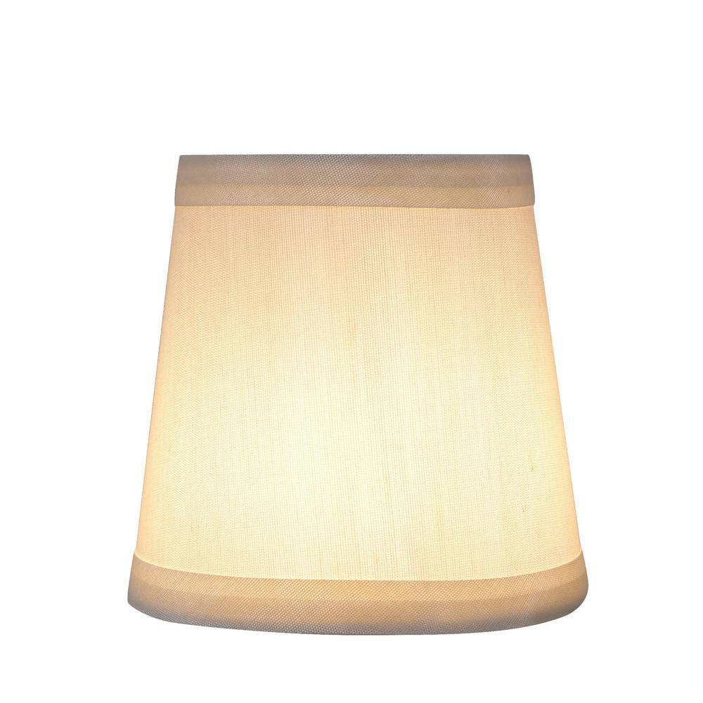 Aspen Creative Corporation 4 in. x 4 in. Off White Hardback Empire Lamp Shade (2-Pack)