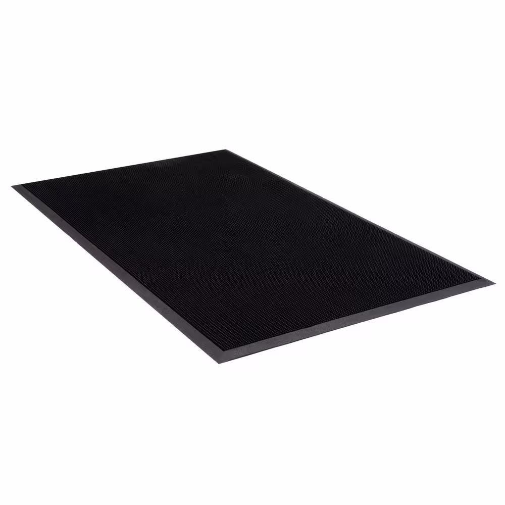 None Trooper Black 3 Ft. x 6 Ft. Commercial Door Mat