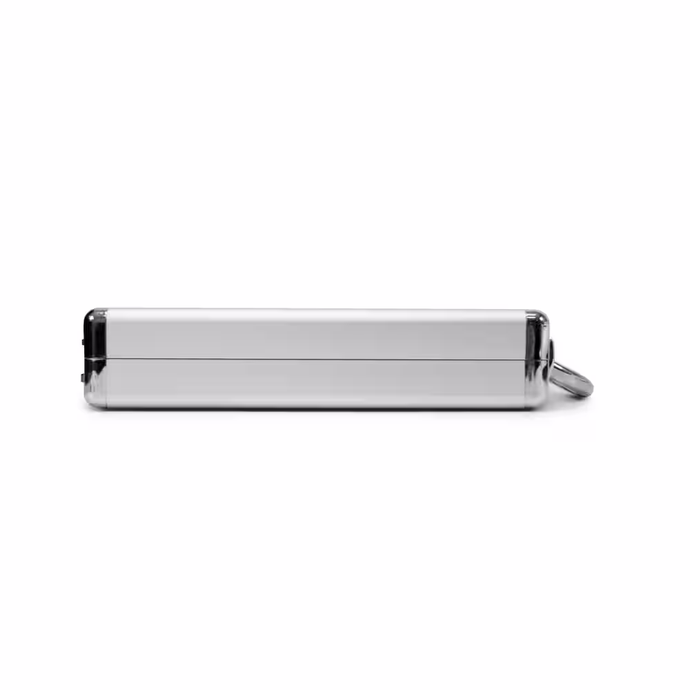 Cases By Source 12.25 in. Smooth Aluminum Portfolio Case in Silver
