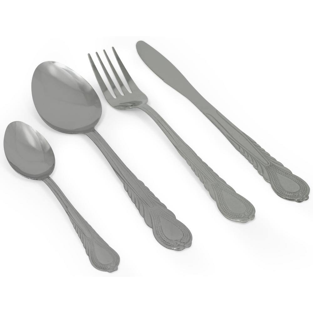 ExcelSteel 16 Pc Stainless Steel Flatware Set