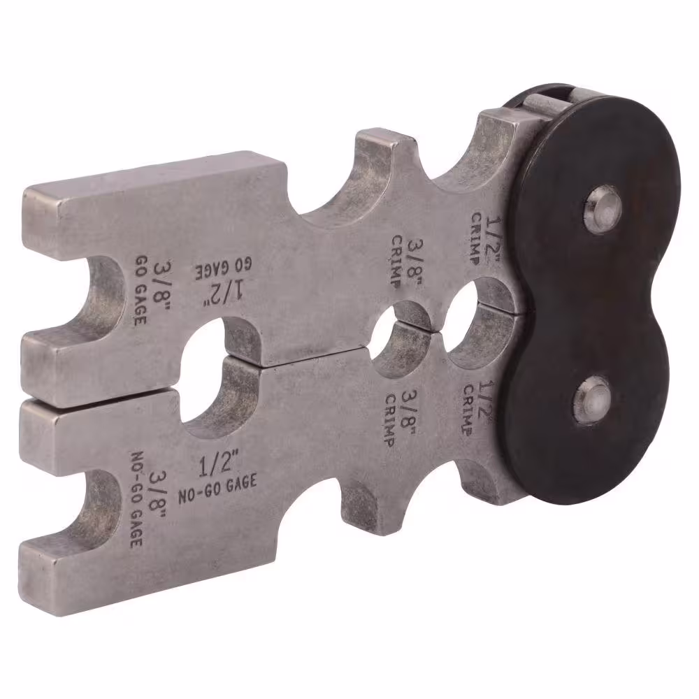 SharkBite 3/8 in., 1/2 in. and 3/4 in. PEX Copper Crimp Tool with Integrated Go/No-Go Gauge
