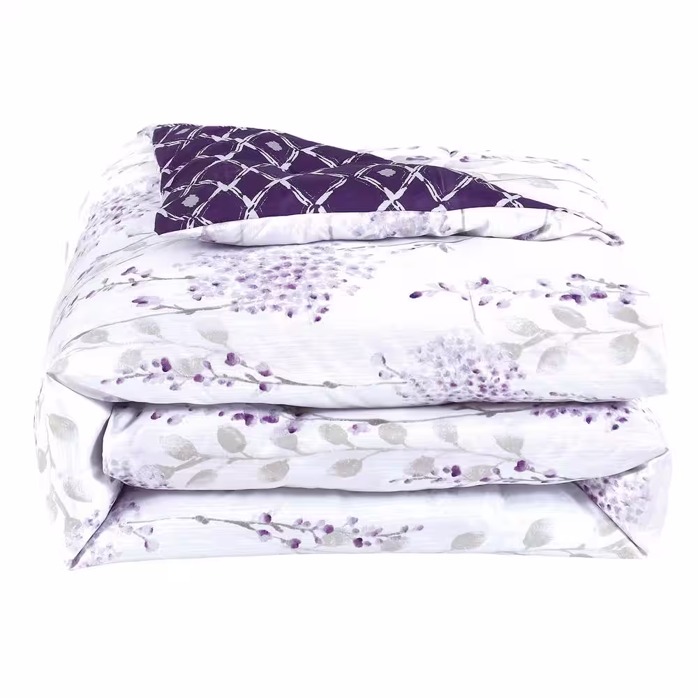 None Studio 17 Fresh Meadow Purple 5-Piece Comforter Set