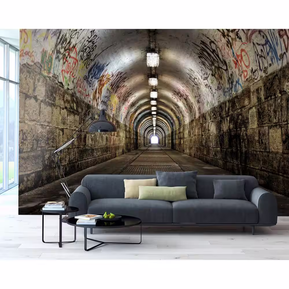 Brewster Graffiti Tunnel Wall Mural